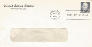 Eisenhower Senate corner card fdc #!