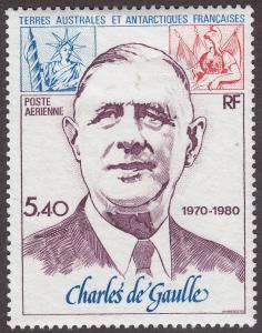 French Southern and Antarctic Territories C60 Charles de Gaulle 1980
