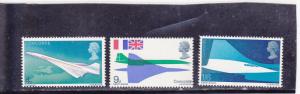 Great Britain  Scott#  581-3  MNH