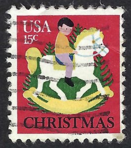 United States #1769 15¢ Christmas - Rocking Horse (1978). Used.