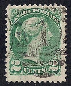 Canada #36 2 cent FANCY SUPER CANCEL Stamp used F