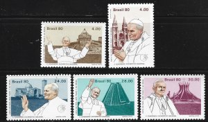 Brazil #1695-1699    MNH