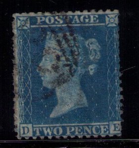 GREAT BRITAIN GB SCOTT #17 USED BLUISH PAPER VF