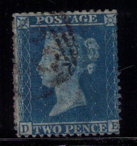 GREAT BRITAIN GB SCOTT #17 USED BLUISH PAPER VF