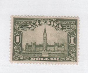 CANADA  #159 $1 Parliament FRESH fvf hinged