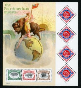 US Stamp #3505 Pan American Inverts - Sheet Pane of 7 - MNH - CV $10.00