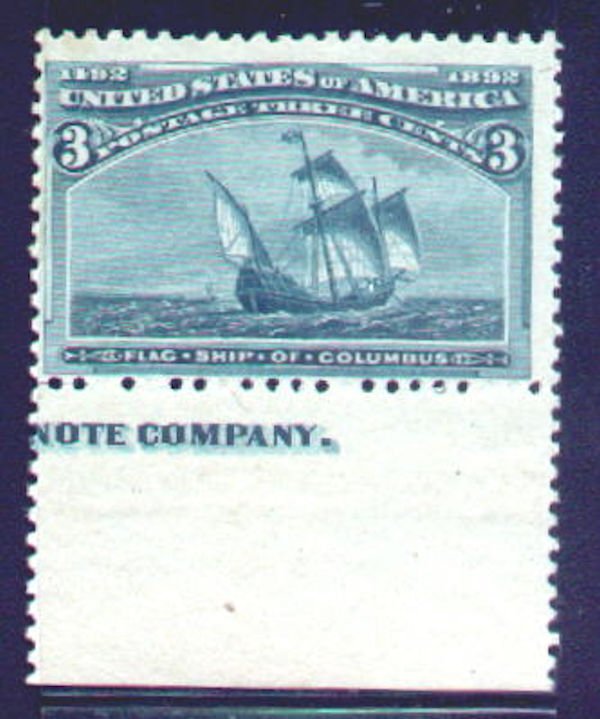 MALACK 232 F/VF OG NH, with imprint e1701