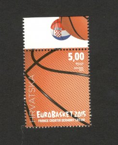 CROATIA-MNH** STAMP-SPORT-BASKETBALL-EUROBASKET-2015.