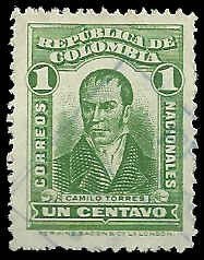 Colombia - #340 - USED - SCV-0.25