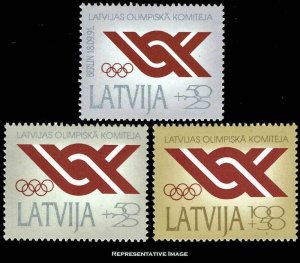 Latvia Scott B150-B152 Mint never hinged.
