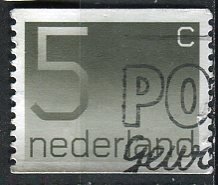 Netherlands; 1976: Sc. # 546: Used Coil Single Stamp