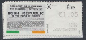 Ireland Machine Label  Easter Rising (M69) Used 1.05 see details & scan