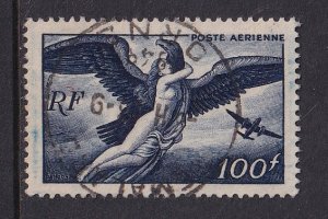 France  #C20  used  1947  Zeus carrying Hebe  100fr