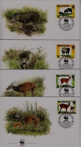 Philippines 2476-79 FDC WWF-97/Animals