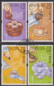 Hong Kong 2001 Tea Culture - Stamps Set of 4 Fine Used