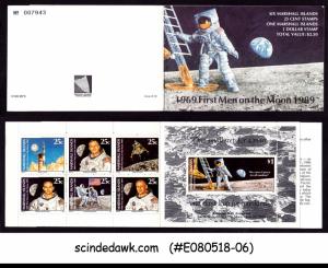 MARSHALL ISLANDS - 1989 FIRST MAN ON THE MOON / SPACE - STAMPBOOKLET