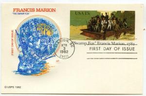 UX94 Swamp Fox Francis Marion, 1782, Farnam, HF, FDC
