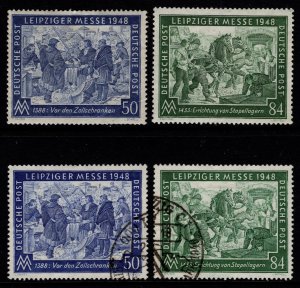 Germany [British/US/Russia Zone] 1948 Leipzig Spring Fair, Set [Unused / Used]