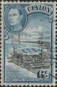 Ceylon,#280  Used From 1938-52