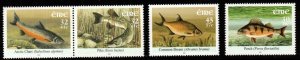 IRELAND SG1457/60 2001 FRESHWATER FISH MNH