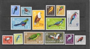 BIRDS - UGANDA #97-110   MNH