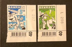 Stamps Denmark Scott #1404-5 never hinged