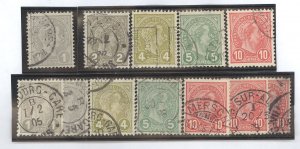 Luxembourg #70-74 Used Single (Complete Set)