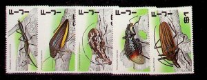 FIJI Sc 574-8 NH ISSUE OF 1987 - INSECTS