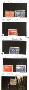 Australia Postage Stamp, #157-8, 94, 160, 163-4, 174 Mint Hinged, 1927-43