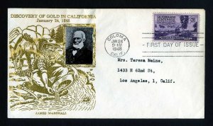 # 954 First Day Cover addressed with Crosby cachet - 1-24-1948