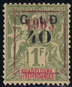 Guadeloupe 1904 SC 50 Mint