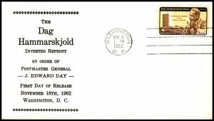 US 1204 Dag Hammarskjold Fleetwood U/A FDC