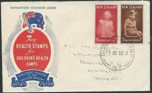 NEW ZEALAND 1952 Health FDC BURNHAM CAMP cds...............................37752