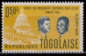 Togo, 1962, Kennedy and Olympio, 50c, MLH