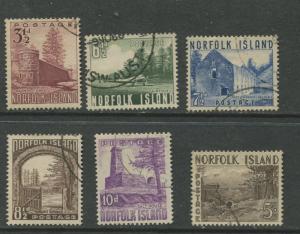 Norfolk Is - Scott 13-18 - General Issue -1953 - FU - Set of 6  Stamps