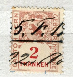 SWITZERLAND; Early 1900s classic Bern Cantonal issue fine used value,