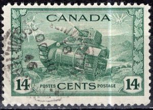 Canada 1943: Sc. # 259;  Used Single Stamp