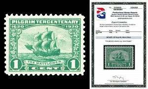 Scott 548 1920 1c Pilgrim Tercentenary Issue Graded XF-Sup 95 NH with PSE CERT