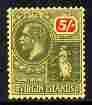 British Virgin Islands 1922-28 KG5 Script CA 5s green &am...