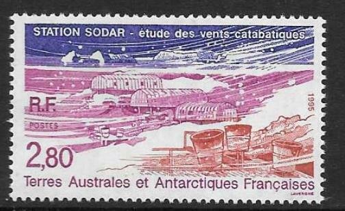 FRENCH SOUTHERN & ANTARCTIC TERRITORIES SG338 1995 SODAR STATION MNH