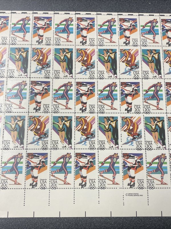 US 2067-70 Olympic 20C Sheet Of 50 Whole Sheet Perf Shift Mint Never Hinged.