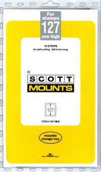 Scott Mounts Black 127mm STRIP 265mm, (Pgk. 10)(00957B)