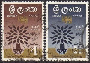 Ceylon 1960 World Refugee Year used