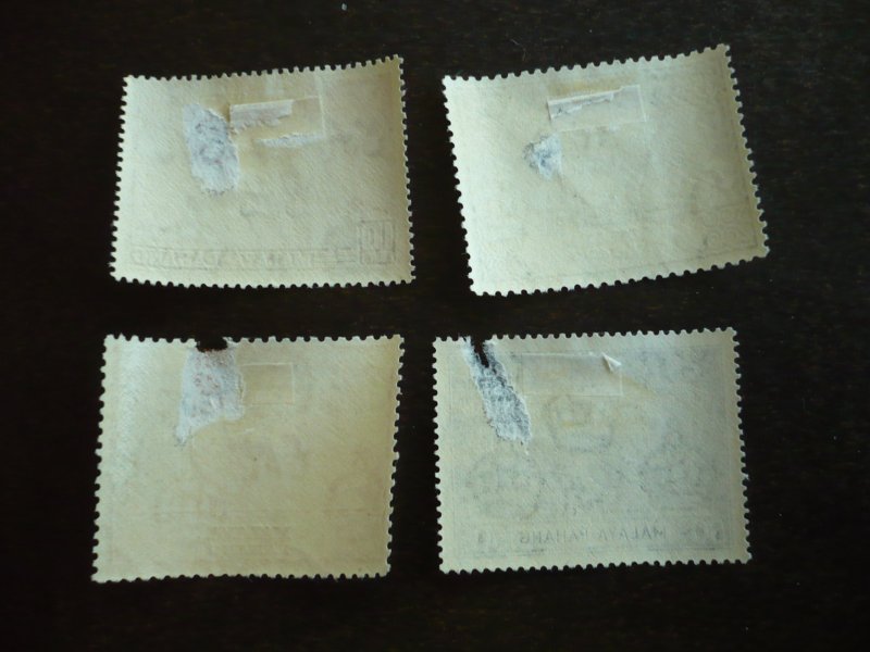 Stamps - Malaya Pahang- Scott# 46-49 - Mint Hinged Set of 4 Stamps