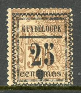 Guadeloupe 1889 French Colony 25¢/30¢ Stanley Gibbons #14 Mint  D888