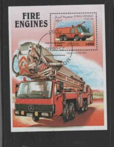 SOMALIA 1999 FIRE ENGINE MINT VF NH O.G CTO S/S (SOM5)