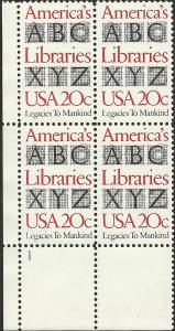 # 2015 MINT NEVER HINGED AMERICA'S LIBRARIES