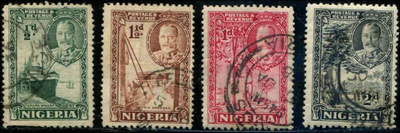 Nigeria SC# 38-41 KGV used