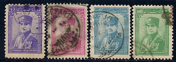 Iran Scott # 827 - 830, used