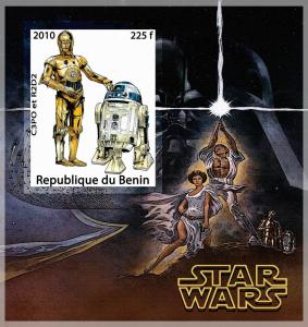 BENIN SHEET IMPERF STAR WARS CINEMA